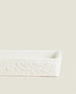 Textured Ceramic Soap Dish