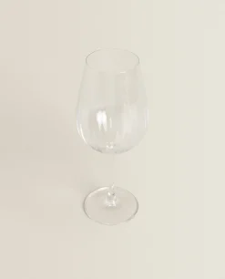 Textured Crystalline Wine Glass