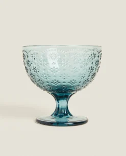 Textured Floral Design Ice-Cream Cup