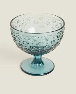 Textured Floral Design Ice-Cream Cup