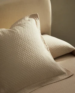 Throw Pillow Cover With Polka Dot Design