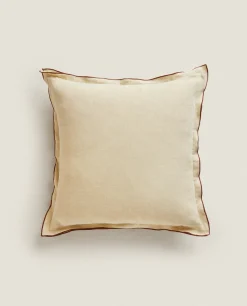 Throw Pillow Cover With Piping