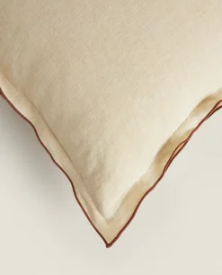 Throw Pillow Cover With Piping