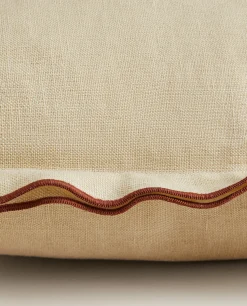 Throw Pillow Cover With Piping