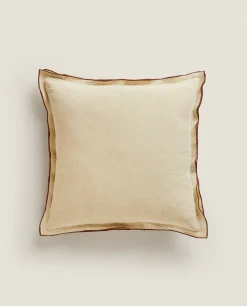 Throw Pillow Cover With Piping