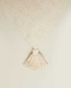 Throw Pillow Cover With Tassels
