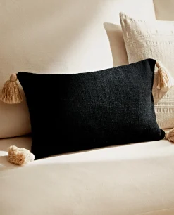Throw Pillow Cover With Tassels