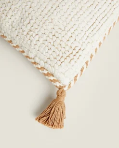 Throw Pillow Cover With Tassels