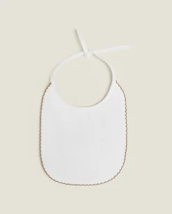 Velour Bib With Trim Detail