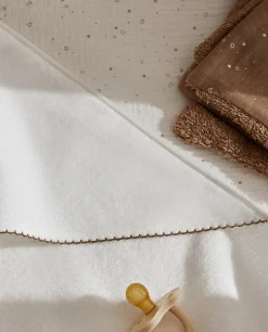 Velour Cape With Trim Detail