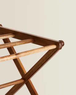Vertical Folding Wooden Clothes Horse