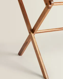 Vertical Folding Wooden Clothes Horse