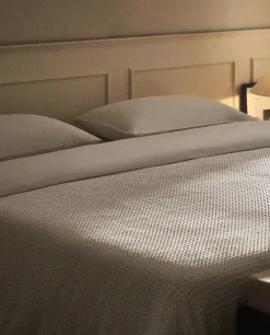 Waffle-Knit Duvet Cover