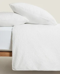 Waffle-Knit Duvet Cover