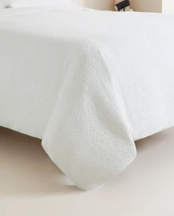 Waffle-Knit Duvet Cover