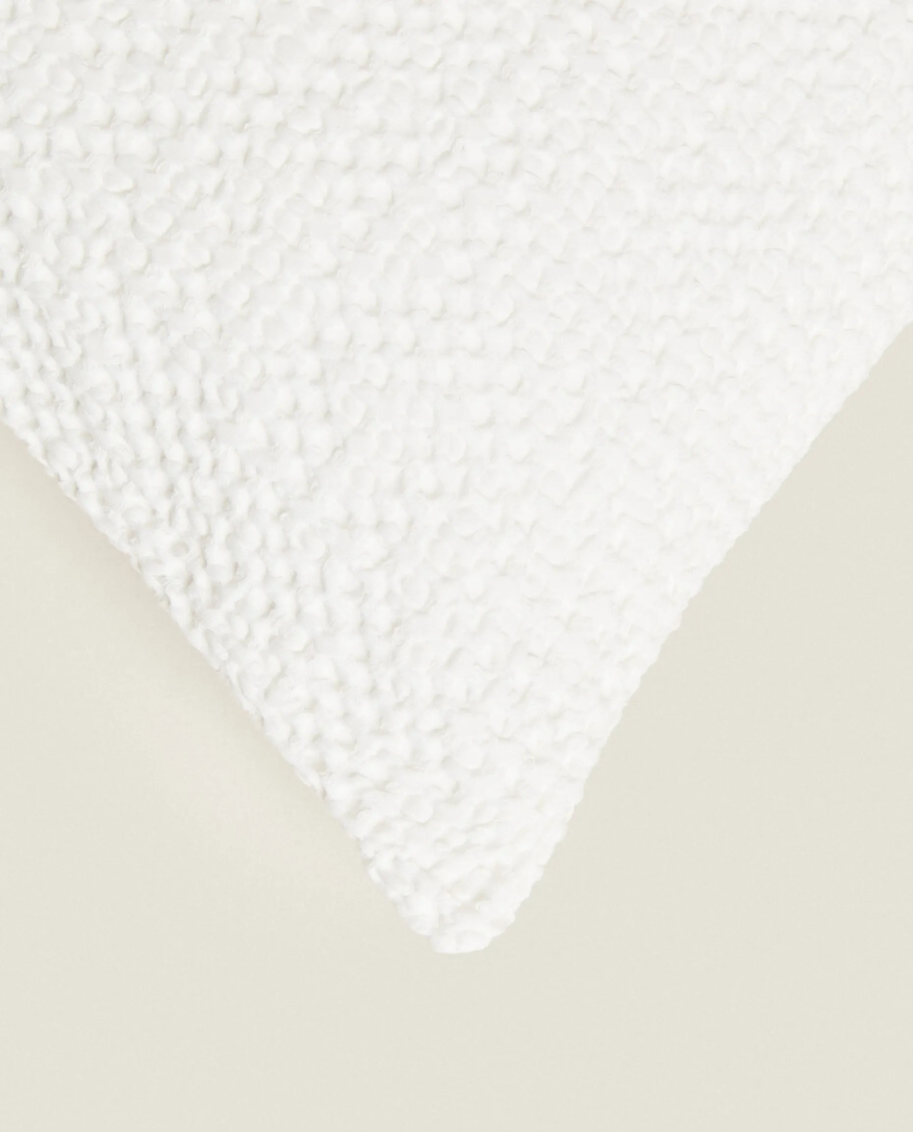 Waffle-Knit Throw Pillow Cover