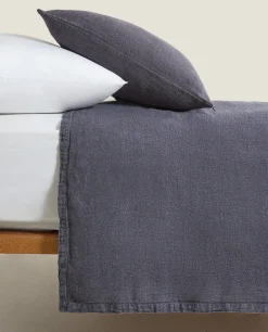 Washed Linen Bedspread (400 Gsm)