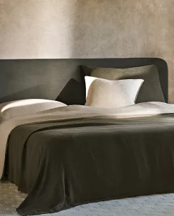 Washed Linen Bedspread (400 Gsm)
