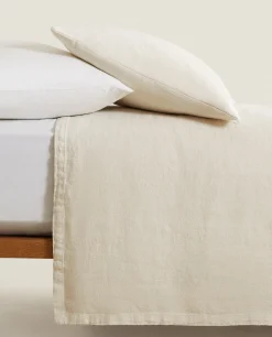 Washed Linen Bedspread (400 Gsm)