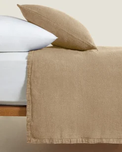Washed Linen Bedspread (400 Gsm)