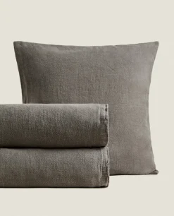 Washed Linen Bedspread (400 Gsm)