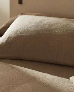 Washed Linen Throw Pillow Cover