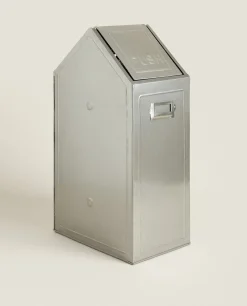 Wastepaper Basket With Lid (68 Oz)