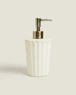 Wavy Ceramic Soap Dispenser