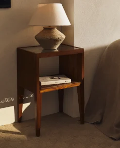 Wooden Bedside Table