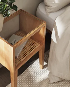 Wooden Bedside Table