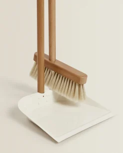Wooden Dustpan And Brush Set
