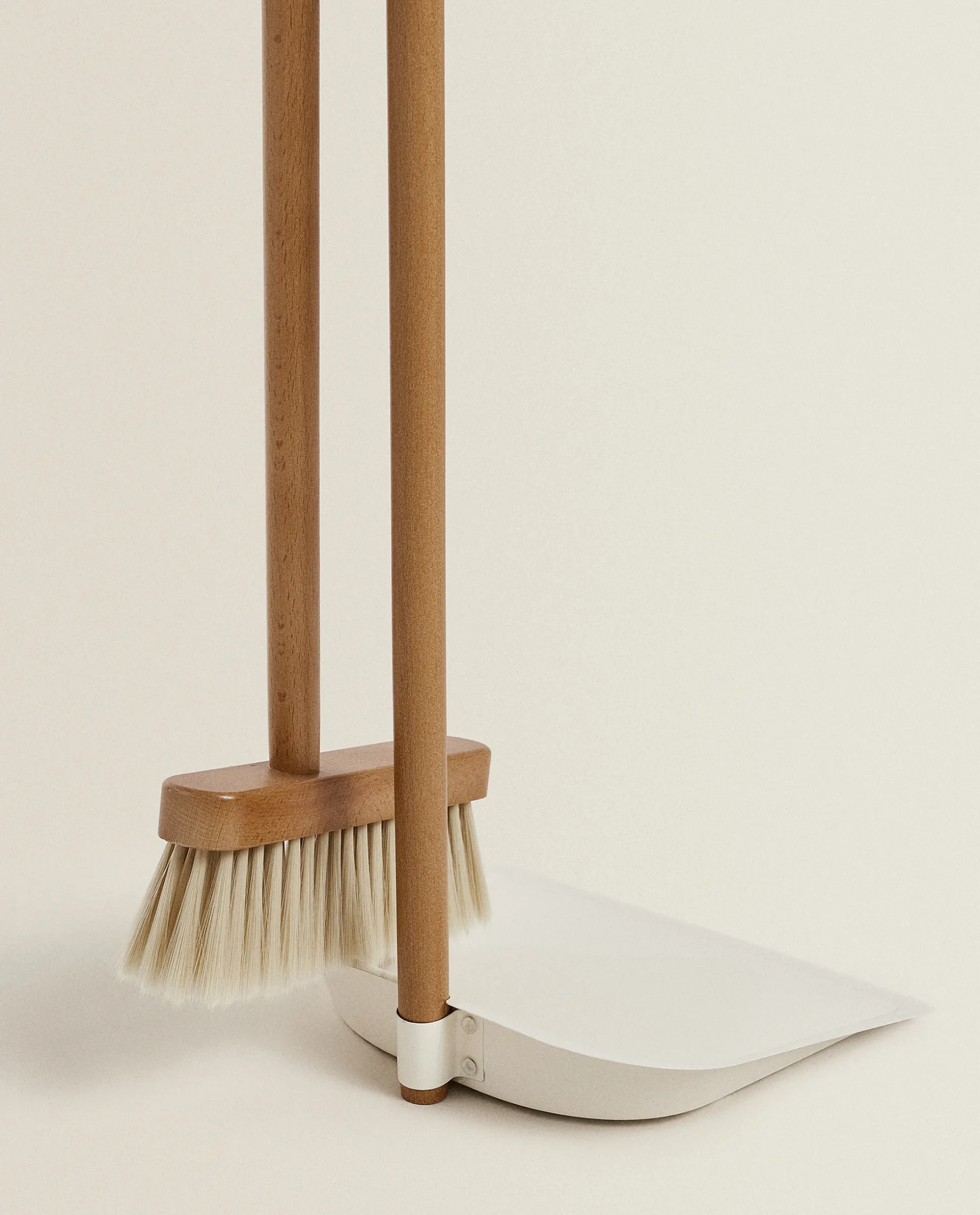 Wooden Dustpan And Brush Set