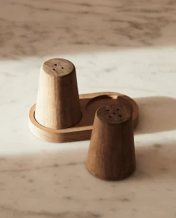 Wooden Salt And Pepper Shaker Set