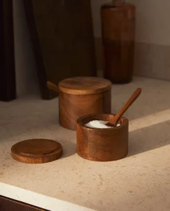 Wooden Sugar Bowl