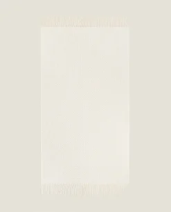 Woven Blanket With Fringing