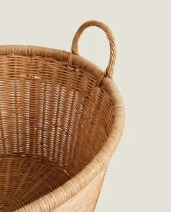 Woven Rattan Basket